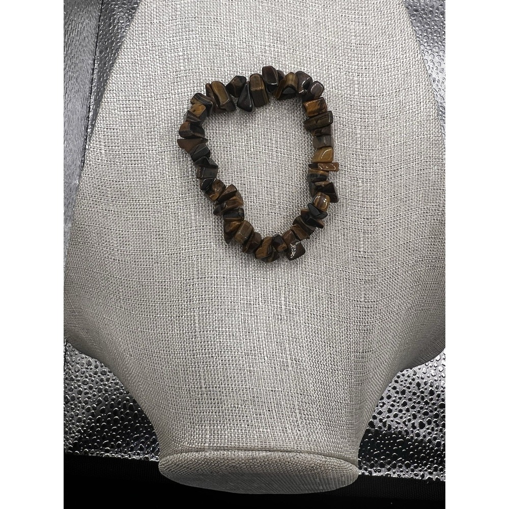 Tigers Eye Chip Bracelet Brown Colors